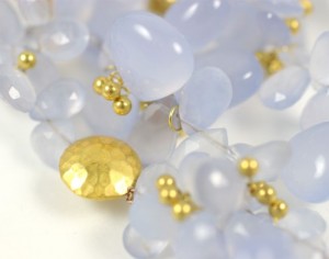 A close up of the beads on a necklace