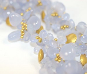 A close up of the beads on a necklace