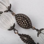 A close up of the beads on a necklace