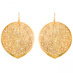 Flower Shield Earrings