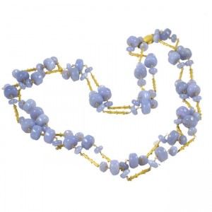 Chalcedony Bud Necklace