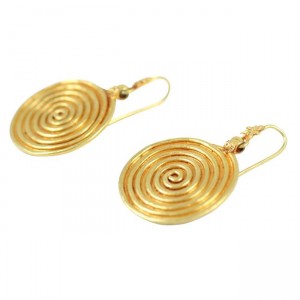 Gold Swirl Earrings