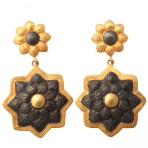 Sunflower Pendant Earrings