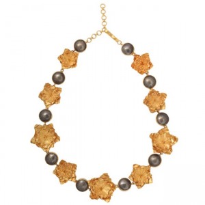 Gold Poppy Necklace
