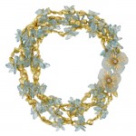 Aquamarine Wreath Necklace