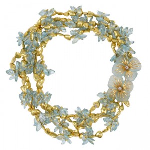 Aquamarine Wreath Necklace