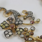 A close up of some jewelry on a table