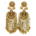 Gold Flower Garden Earrings