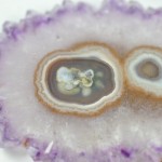 A close up of the inside of an agate slice